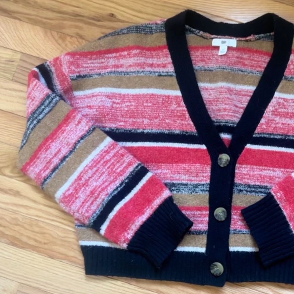 BP multicolor striped cardigan